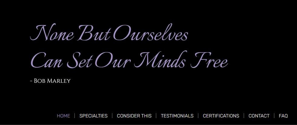 None But Ourselves Can Set Our Minds Free — Bob Marley
